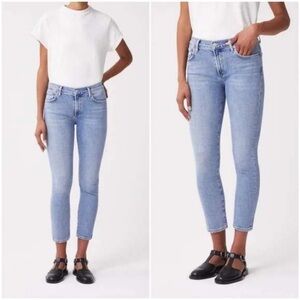 Agolde light wash Toni cropped skinny jeans | Size 30